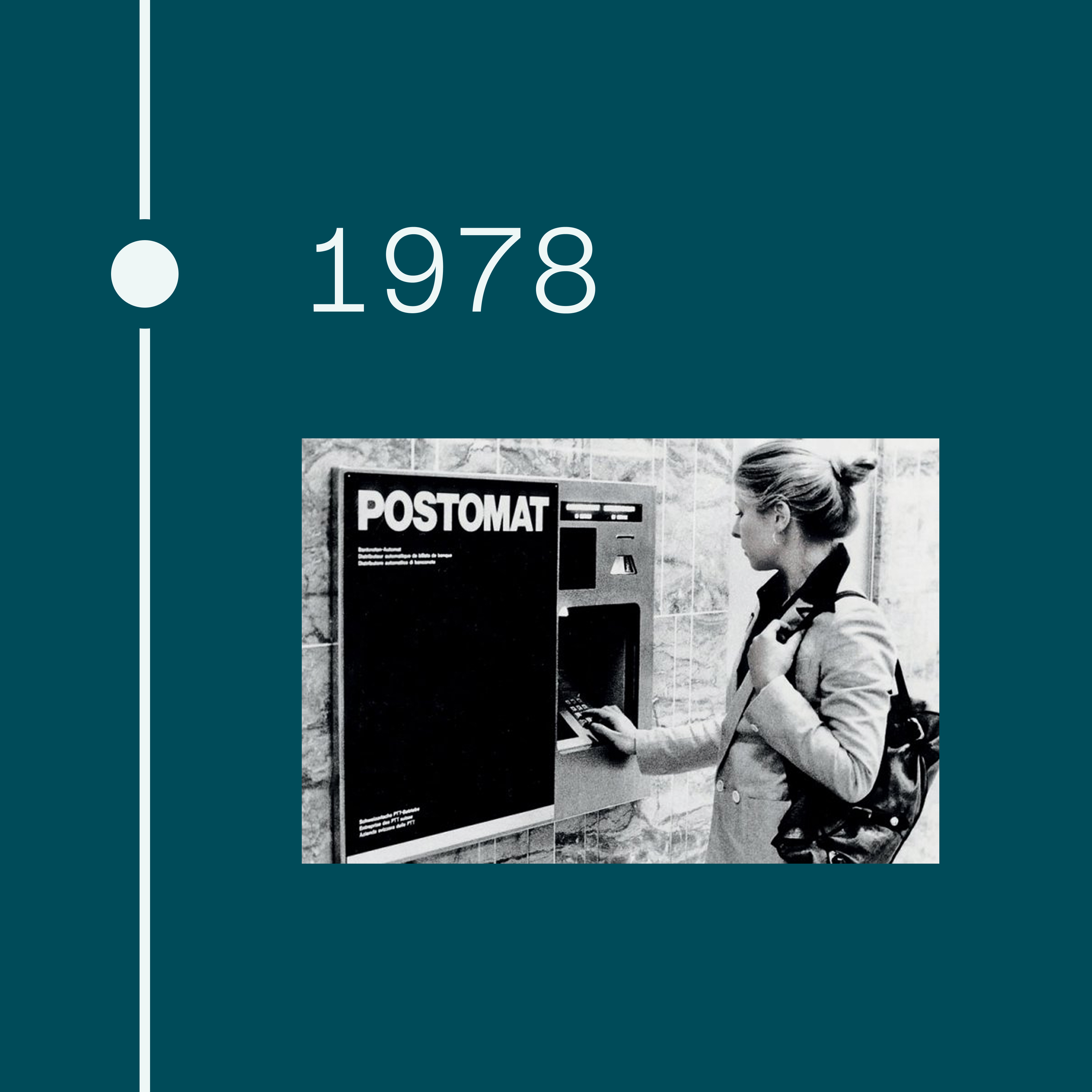 1978. Photo d’un ancien Postomat