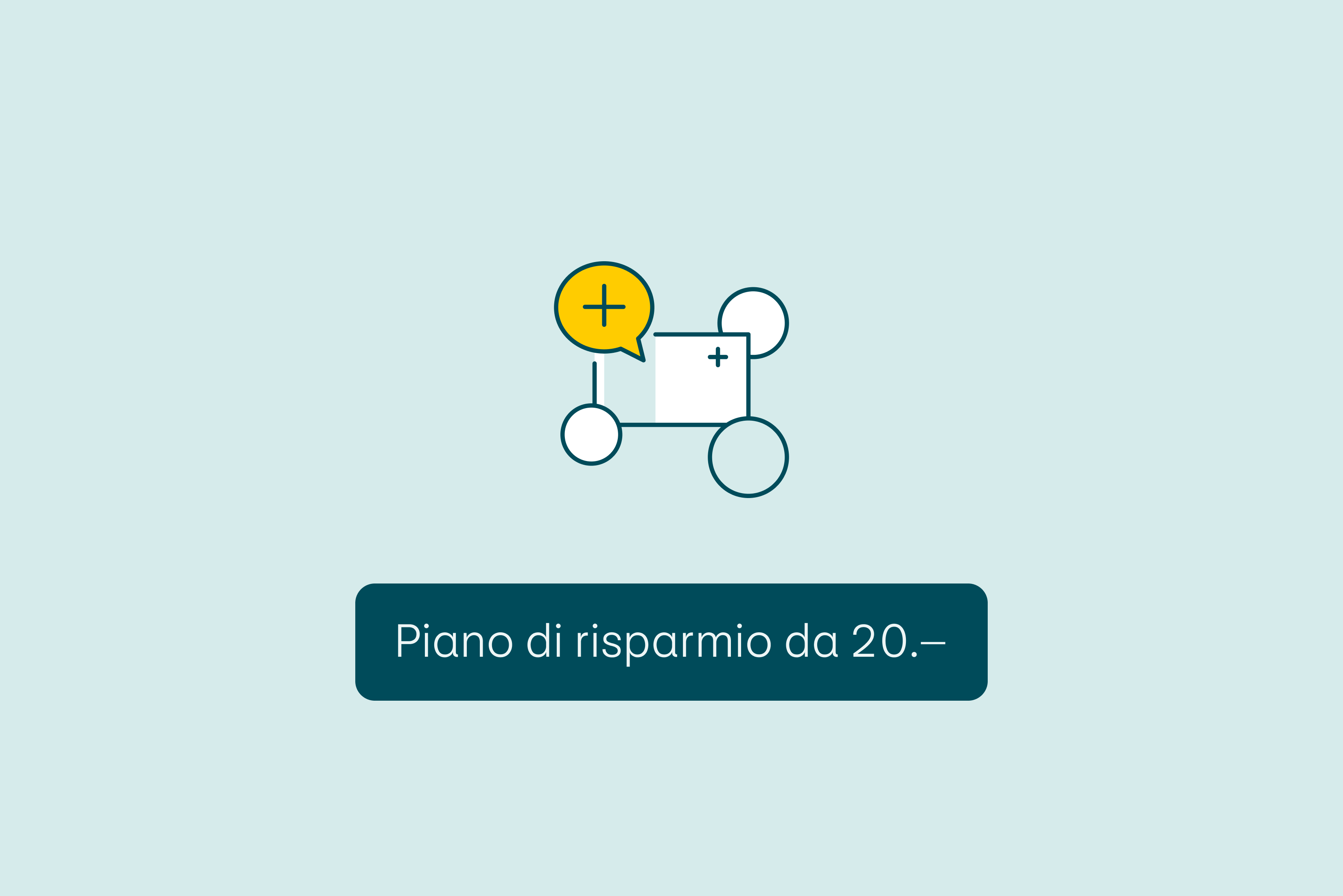 Piano di risparmio da CHF 20